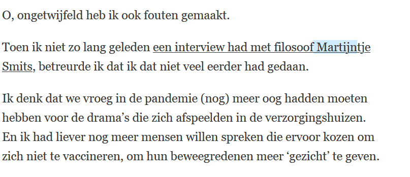 Martijntje Smits (@martijntjesmits) on Twitter photo .<a href="/mkeulemans/">Maarten Keulemans</a> is not amused over aantijging v <a href="/marliesdekkers/">Marlies Dekkers</a> dat hij propagandist zou zijn.
Zoals Chomsky schreef: media liegen zelden, maar zijn altijd selectief bij de 'Manufacturing' van 'Consent'.
En passant een kleine spijtbetuiging, keep it up son! substack.com/inbox/post/169… .<a href="/mkeulemans/">Maarten Keulemans</a> is not amused over aantijging v <a href="/marliesdekkers/">Marlies Dekkers</a> dat hij propagandist zou zijn.
Zoals Chomsky schreef: media liegen zelden, maar zijn altijd selectief bij de 'Manufacturing' van 'Consent'.
En passant een kleine spijtbetuiging, keep it up son! substack.com/inbox/post/169…