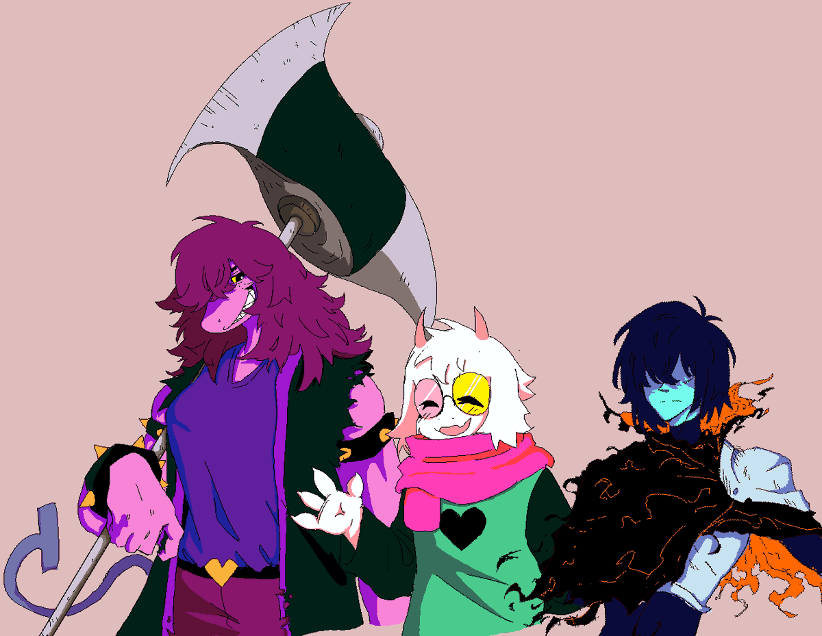 BlasterPotato's tweet photo. I added the other 2 cuz I liked the idea
#DELTARUNE #deltarunefanart https://t.co/TS1GdJXBlG