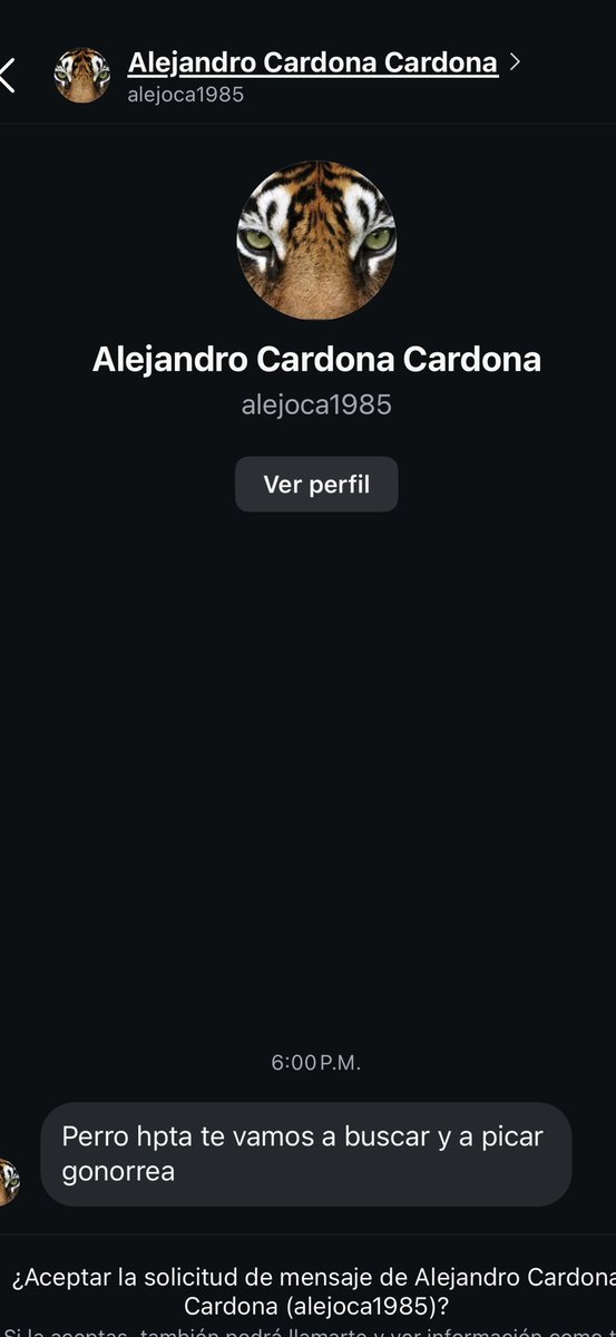 Me ayudan a denunciar esta cuenta en Instagram. Gracias