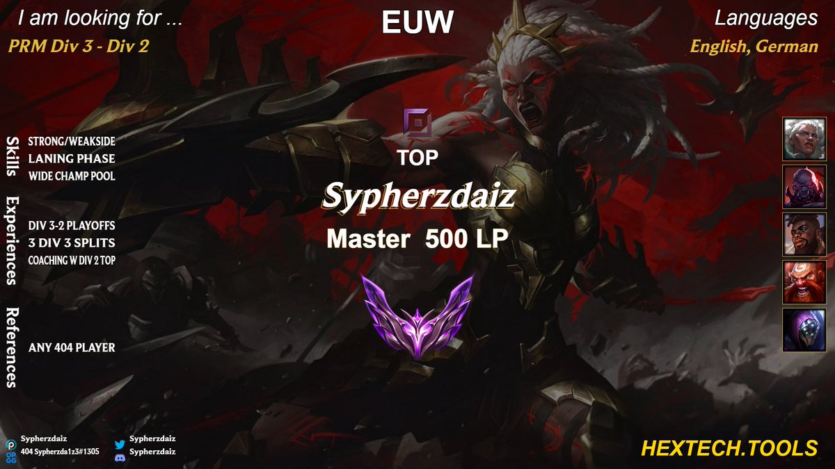 After 2 really nice splits with 404 i decided to explore my options and decided to go LFT again.
If interested contact me on Discord :sypherzdaiz01
Reposts would be appreciated
(17 y/o and good mental)