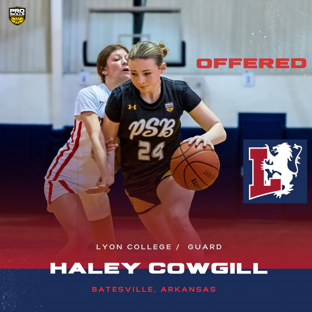 PSB Elite GBB Dallas (@psbelitedallas) on Twitter photo Congrats to <a href="/HaleyCowgill/">Haley Cowgill #24</a> on her offer from Lyon College. Couldn’t be more proud. Well deserved!⚡️🖤 <a href="/LyonCollegeWBB/">Lyon College WBB</a> <a href="/proskillsdallas/">Proskillsdallas</a> <a href="/ProSkillsBball/">Pro Skills Basketball</a> Congrats to <a href="/HaleyCowgill/">Haley Cowgill #24</a> on her offer from Lyon College. Couldn’t be more proud. Well deserved!⚡️🖤 <a href="/LyonCollegeWBB/">Lyon College WBB</a> <a href="/proskillsdallas/">Proskillsdallas</a> <a href="/ProSkillsBball/">Pro Skills Basketball</a>