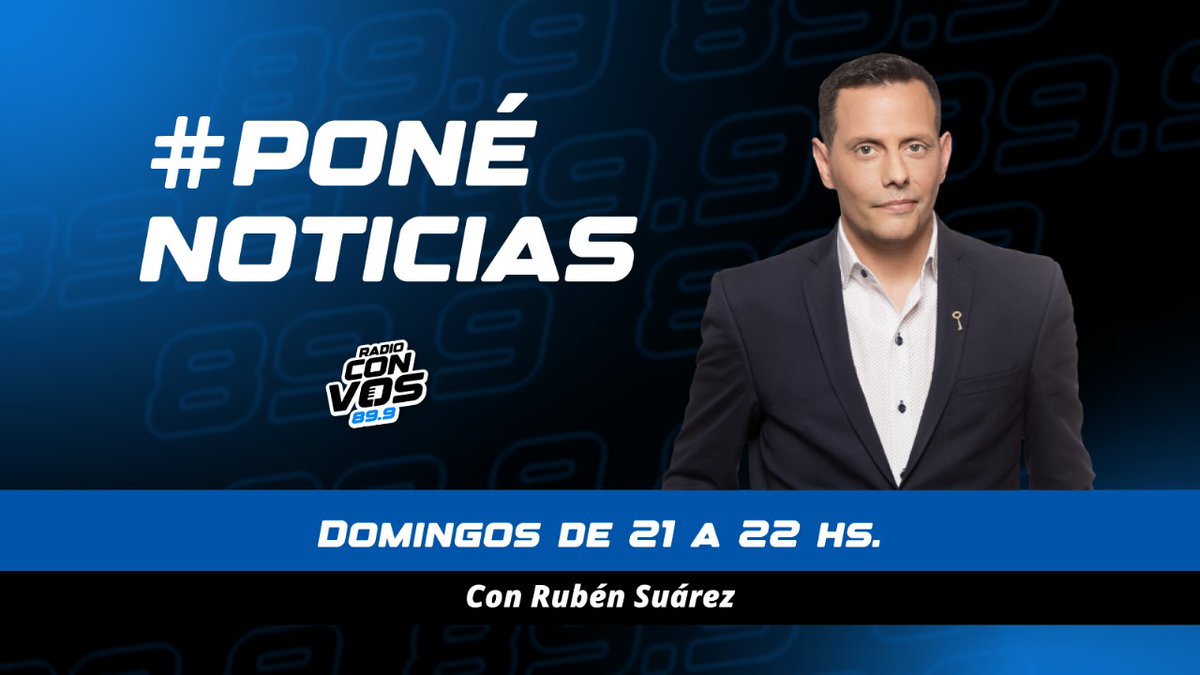 📻 Ya suena Pone Noticias en el aire de Radio con vos📻
🗞️ <a href="/suarezrubenok/">Rubén Suárez</a>  y equipo te acompañan hasta las 22 con la mejor información🗞️
💻Nos escuchas en radioconvos.com.ar/streaming/