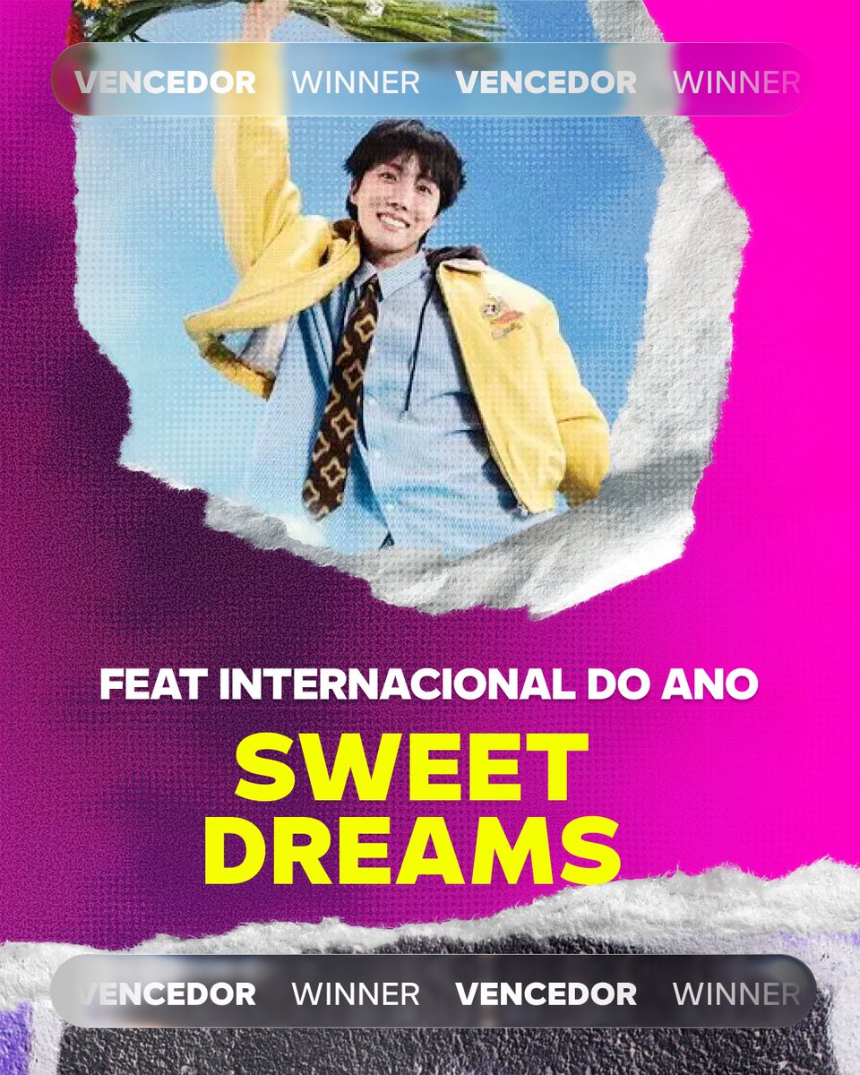 Sweet Dreams, collab de J-Hope e Miguel, foi a música vencedora na categoria "Feat Internacional do Ano" no #SECAwards 2025. 🏆🕺🕺