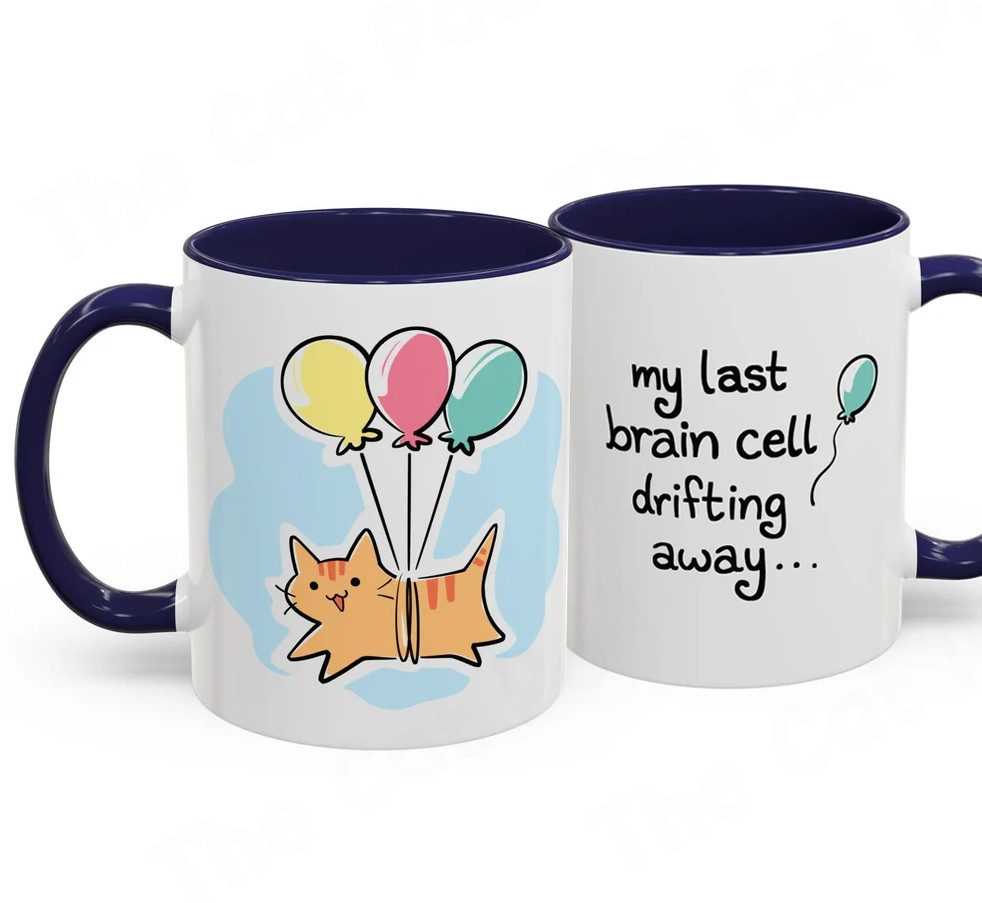 I trapped him on a mug