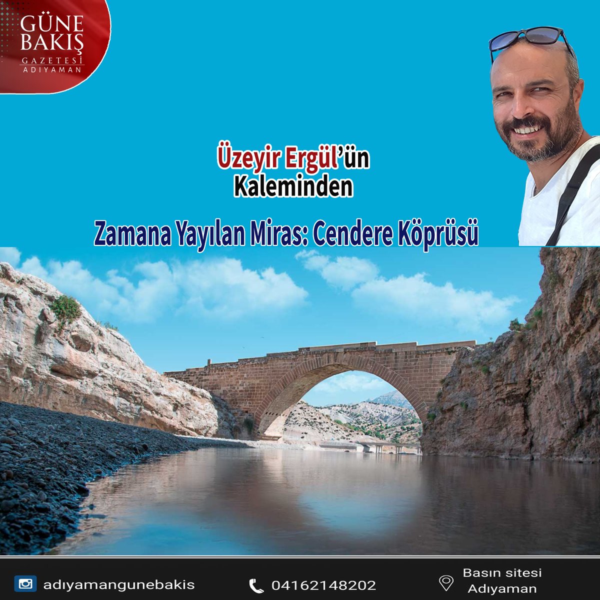 Tarihi mekanlar, sadece taş ve topraktan ibaret değildir; geçmişin izlerini taşıyan, geleceğe aktarılması gereken kültürel değerlerdir. Cendere Köprüsü, yaşayan bir tarih olarak asırlardır ayakta kalmış, nice depremlere meydan okumuştur.

Üzeyir Ergül Yazdı; Zamana Yayılan Miras: