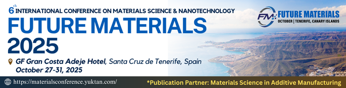 MSAM_ASP's tweet photo. 📢 Exciting #Partnership Announcement!

The 6th International Conference on Materials Science &amp; Nanotechnology (𝐅𝐮𝐭𝐮𝐫𝐞 𝐌𝐚𝐭𝐞𝐫𝐢𝐚𝐥𝐬 2025) 

 📅 October 27-29, 2025 | Tenerife, Canary Islands
🔗 https://t.co/7D8wS7PEJc

#MSAM #AdditiveManufacturing #MaterialScience https://t.co/LygwaQ421j