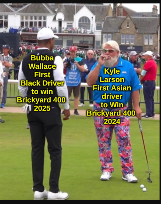 StrokerAce90's tweet photo. @NASCAR NASCAR's Black driver vs NASCAR's Asian driver🤷
#DriveForDiversity https://t.co/iX8qfrzso0
