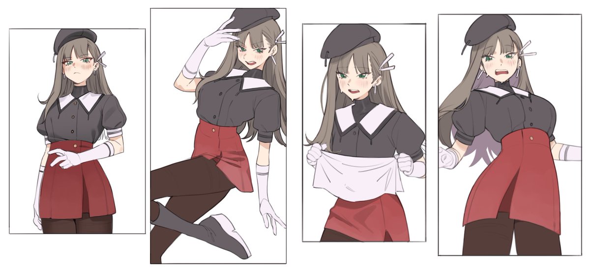 Quick sketches of a character I'm designing. Still to generic maybe, Idk I'm not really that into character design