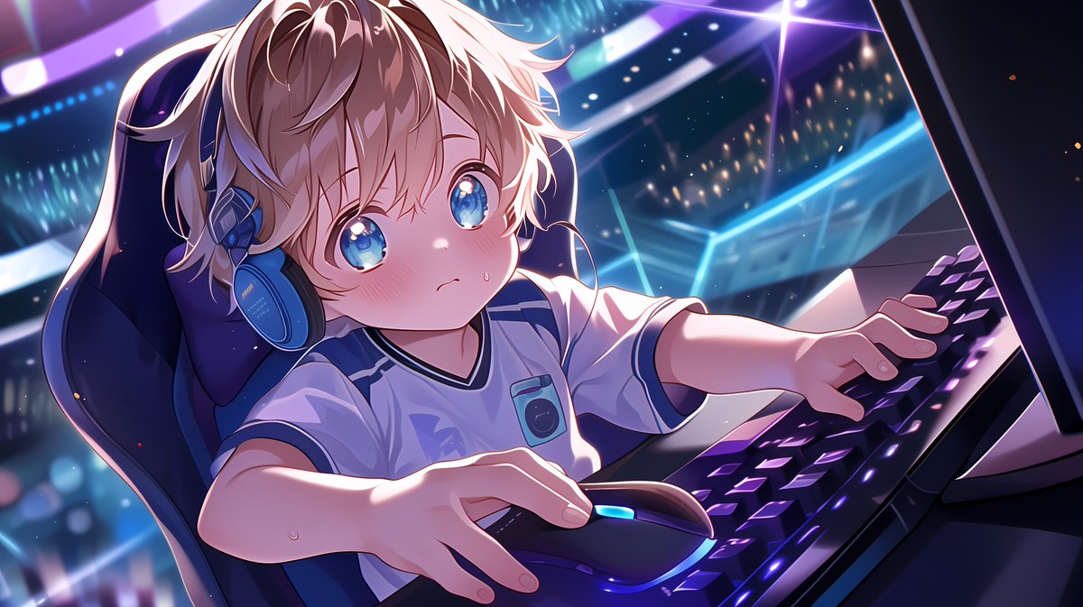 yuzuminatsu's tweet photo. Esports  
#AIart #AIArtwork #AIイラスト #ショタ #shota https://t.co/Fh6GXleNPa
