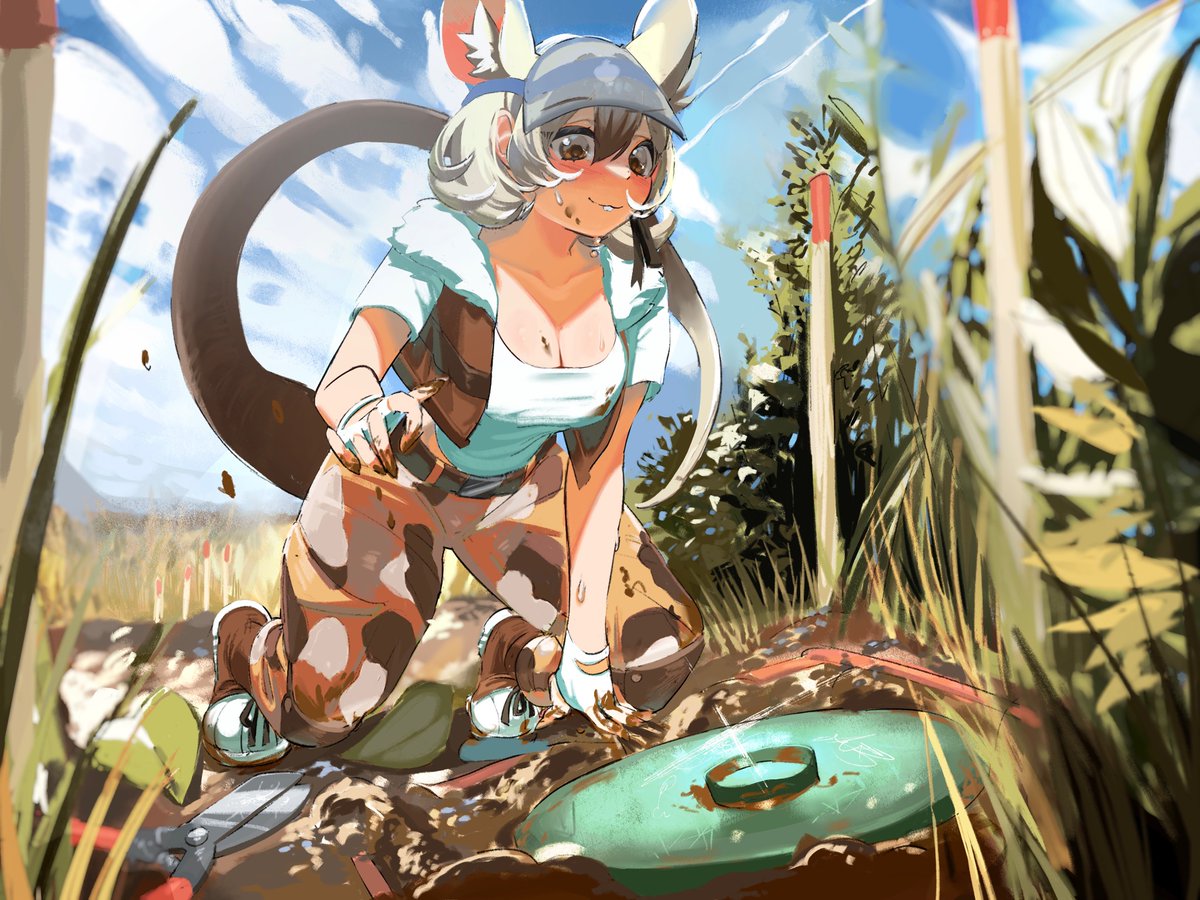 #kemonofriends #けものフレンズ #gambianpouchedrat
sniffin out for landmines 🪤💥🐀