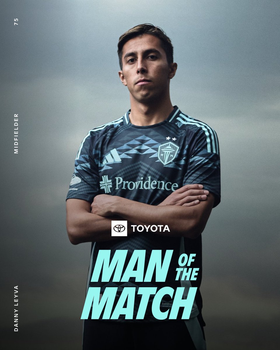 Put in a shift in the midfield 🫡

Danny Leyva is your <a href="/Toyota/">Toyota USA</a> Man of the Match from #SEAvSAN!
