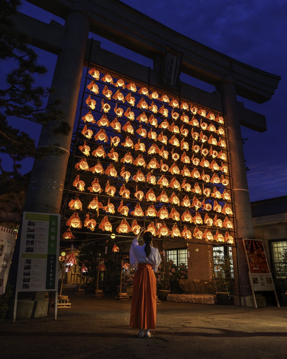 KenKenPhoto's tweet image. 青森ねぶた祭に来たら廣田神社の金魚ねぶた見るのも忘れずに！