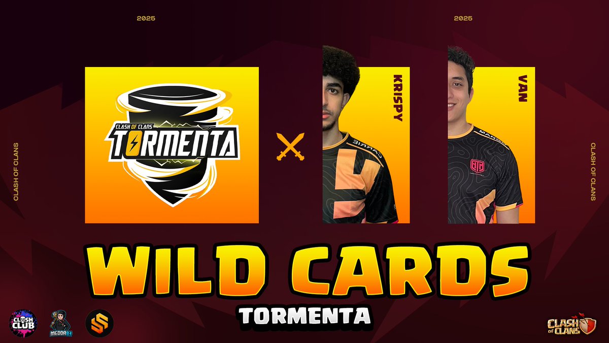 🔥 WILDCARD ANNOUNCEMENT – TEAM TORMENTAS 🔥

The storm grows stronger with two solid picks:

📍 Krispy  &amp; Van 

📍 President: <a href="/sply97/">SpLy</a>

Tormentas is ready to rise
#ClashOfKings