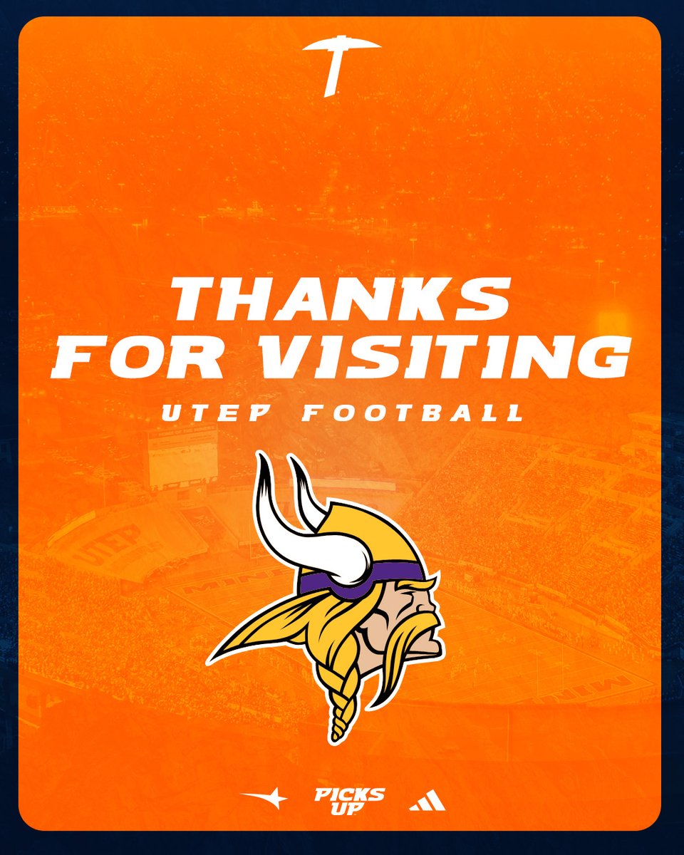 UTEP Football Recruiting (@utepfbrecruit) on Twitter photo Big thanks to the <a href="/Vikings/">Minnesota Vikings</a> for visiting UTEP Footballโผ๏ธโ๏ธ
#PicksUp | #WinTheWest Big thanks to the <a href="/Vikings/">Minnesota Vikings</a> for visiting UTEP Footballโผ๏ธโ๏ธ
#PicksUp | #WinTheWest