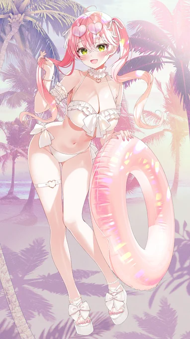 【#C106 夏コミ新刊告知③】 C106の通販始まりました!今回は現地不参加で通販のみなので通販でお求めください! AJ社のAJシルキースエードという普通のWスエードよりきめ細かい生地です～ さくらみこ等身大タペストリー(8月16日まで)