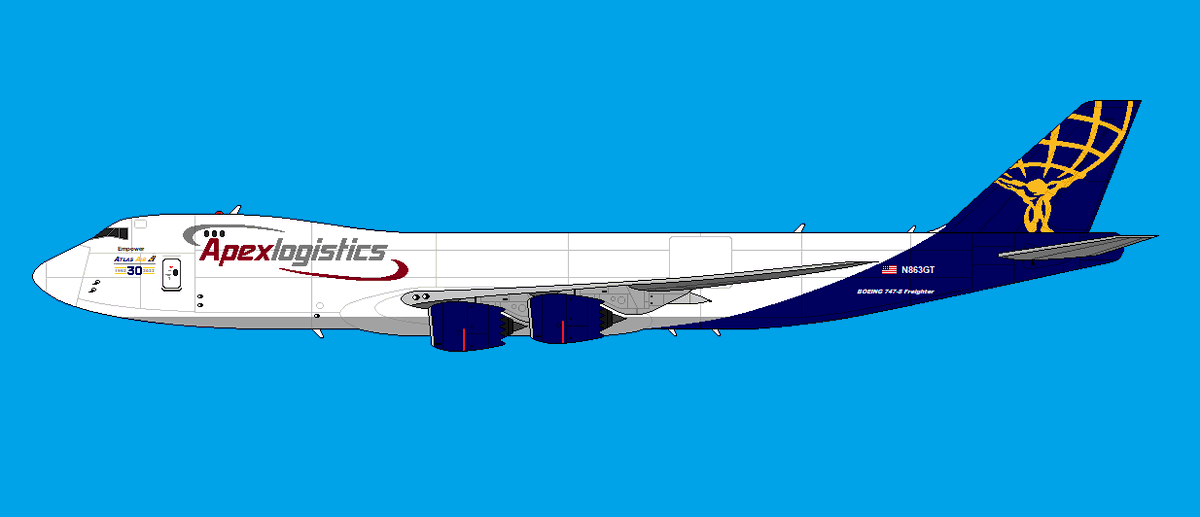 EsquibelGk's tweet photo. New Artworks done featuring freighters and cargo airlines. #DHL #AeroLogic #AtlasAir #ApexLogistics #FedExExpress #UPSAirlines https://t.co/L44Q3I3FQC