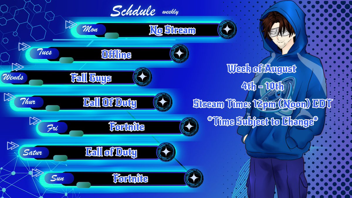 Comedyverse_vt's tweet photo. 💫New Schedule drop💫
This week will take things a little further as announced earlier, I'll be attending #ColossalconTX next week so we'll be running a gauntlet of FPS COD &amp; Fortnite till next Friday. Also because the new season for both games drop this week ⬇️ (Cont.) https://t.co/WsisGajHTT