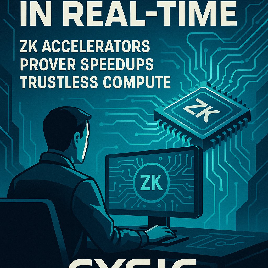 gm zk folks 🌞
been watching <a href="/cysic_xyz/">Cysic</a> lately... they’re not just talking zk, they’re speedrunning it.
hardware-level zk acceleration is wild.
this might be what makes zk apps actually usable.

#Cysic #ZK #Crypto #Web3