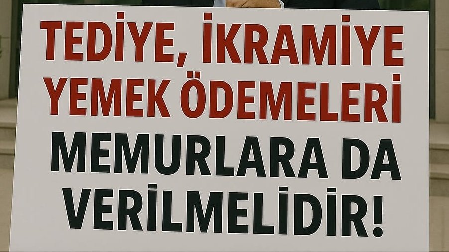 İkramiye taşerondan geçen işçiye var
Giyecek yardımı işçiye var
Yemek yardımı işçiye var
Yol yardımı işçiye var
Peki memur?
Sadece maaş…
Bir de üzerine enflasyon altında ezilen %0 zamlar.
Bu sistemin neresinde adalet var?
#İşçiAlacakMemurBakacak