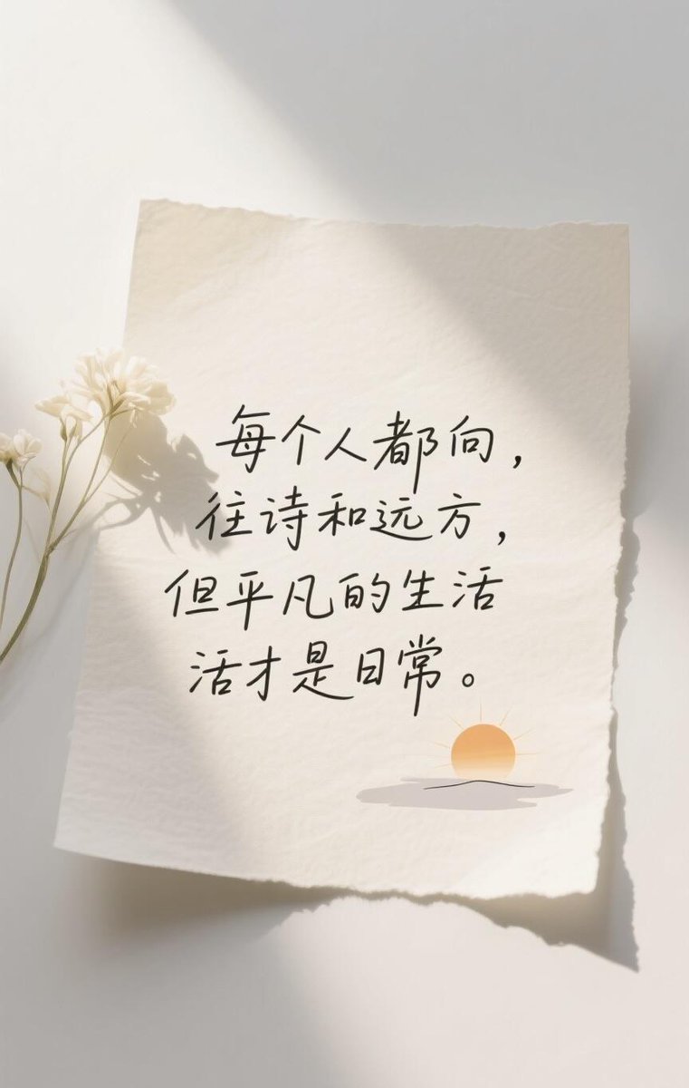 我们总在心底种着诗和远方的种子，可真正朝夕相伴的，是平凡日常的烟火气。
