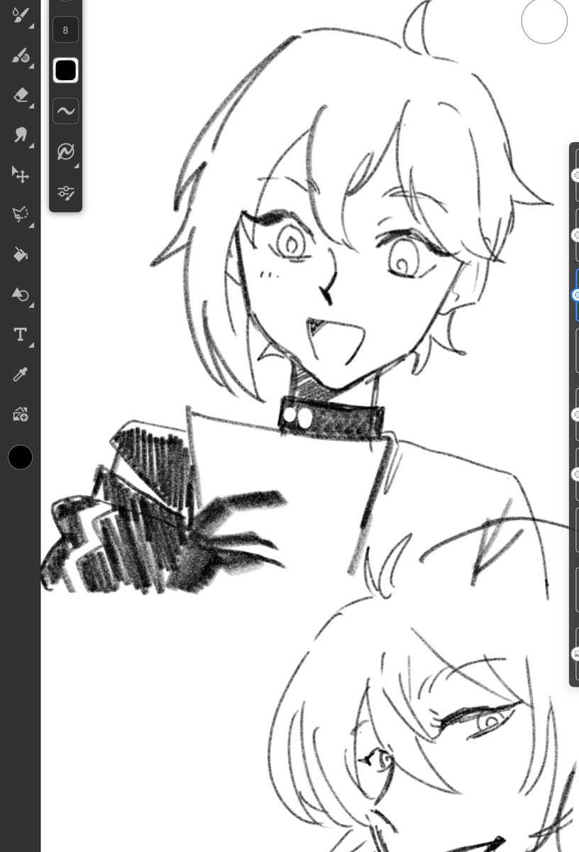 早く描き上げないと追いつかれてしまう… 