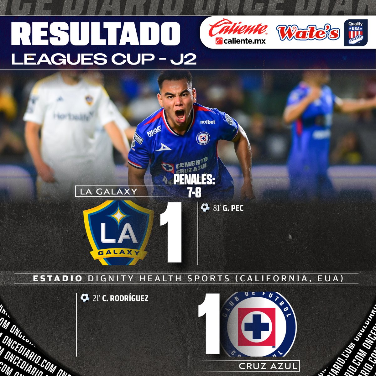 #LeaguesCup | JORNADA 2 | GANÓ LA MÁQUINA🚂

Acabó el duelo. #CruzAzul venció en penales a #LAGalaxy, luego de un empate en tiempo regular.