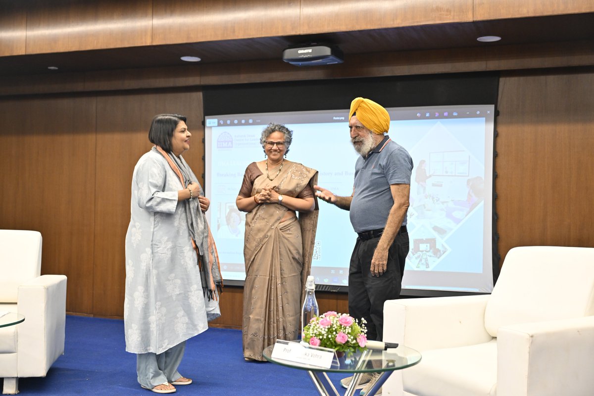 AdclodA's tweet photo. “Leadership isn’t about power or titles—it’s about making a difference.”

On 30 July, Ms. Archana Garodia Gupta spoke at IIMA for ADCLOD’s Leadership Lecture Series, sharing lessons from India’s women rulers &amp; her FLO journey on leading with empathy, purpose &amp; vision.
@neharik413 https://t.co/xGOjQYqKZh