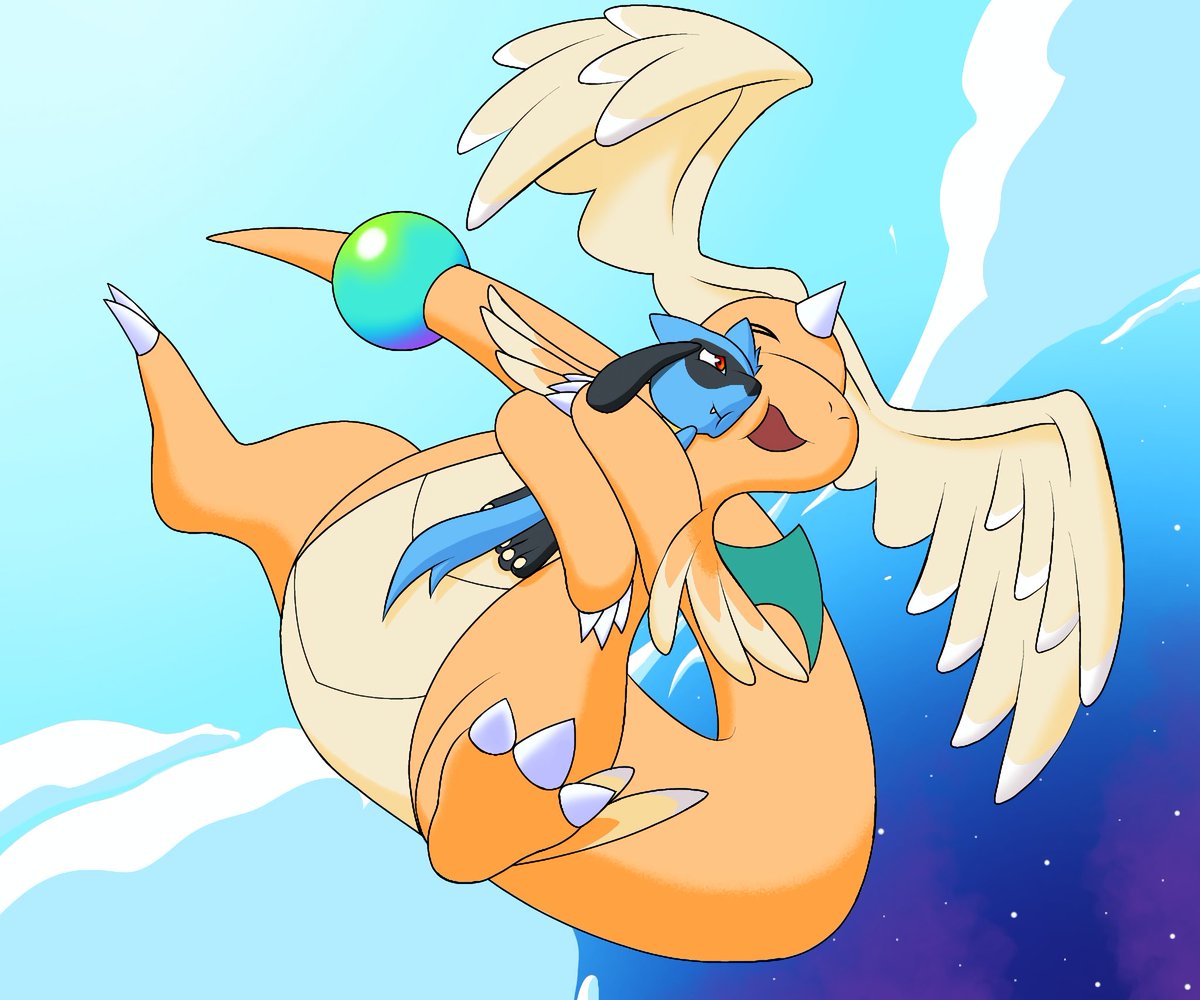 Mega dragonite hug