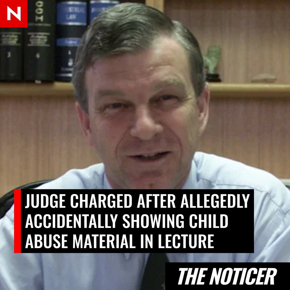 NoticerNews's tweet image. Justice Alan Boulton has been charged after allegedly accidentally showing child abuse material to a class during a lecture at a Monash University in Melbourne.
