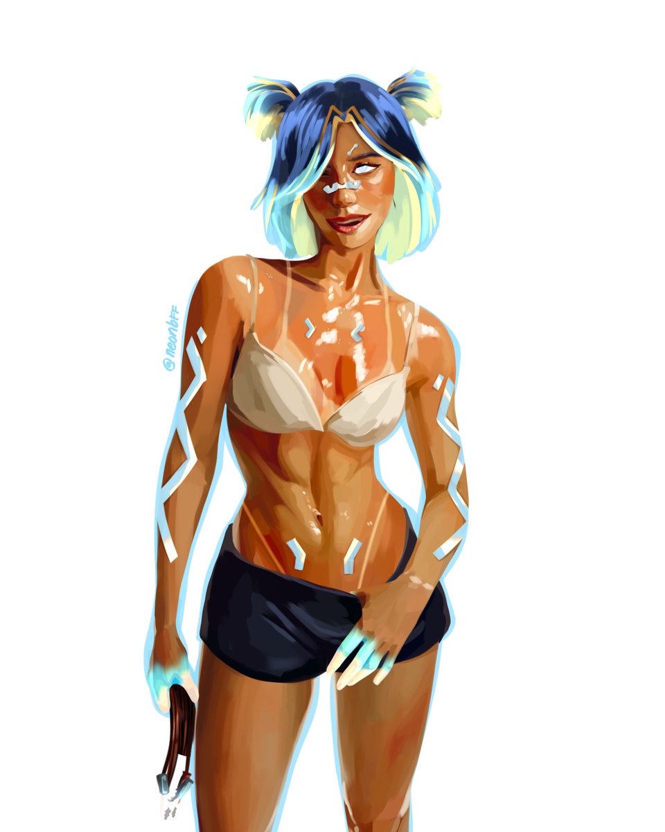 neonbff's tweet image. anyone need a jump start? 🔋⚡️
#neon #valorantart