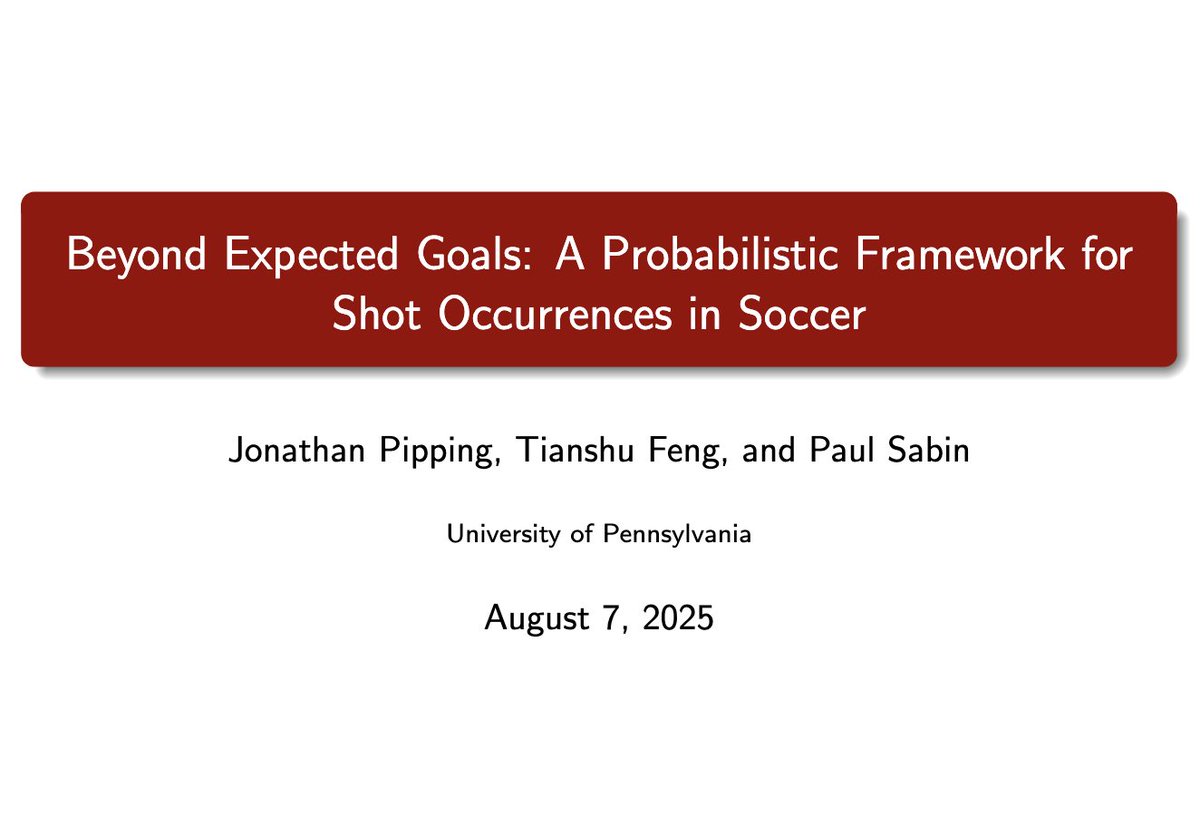 Excited to present my joint work with <a href="/FengTianshu/">Tianshu Feng</a> and <a href="/SabinAnalytics/">Paul Sabin</a> at #JSM2025 this Thursday. Come say hi if you're around! 👋