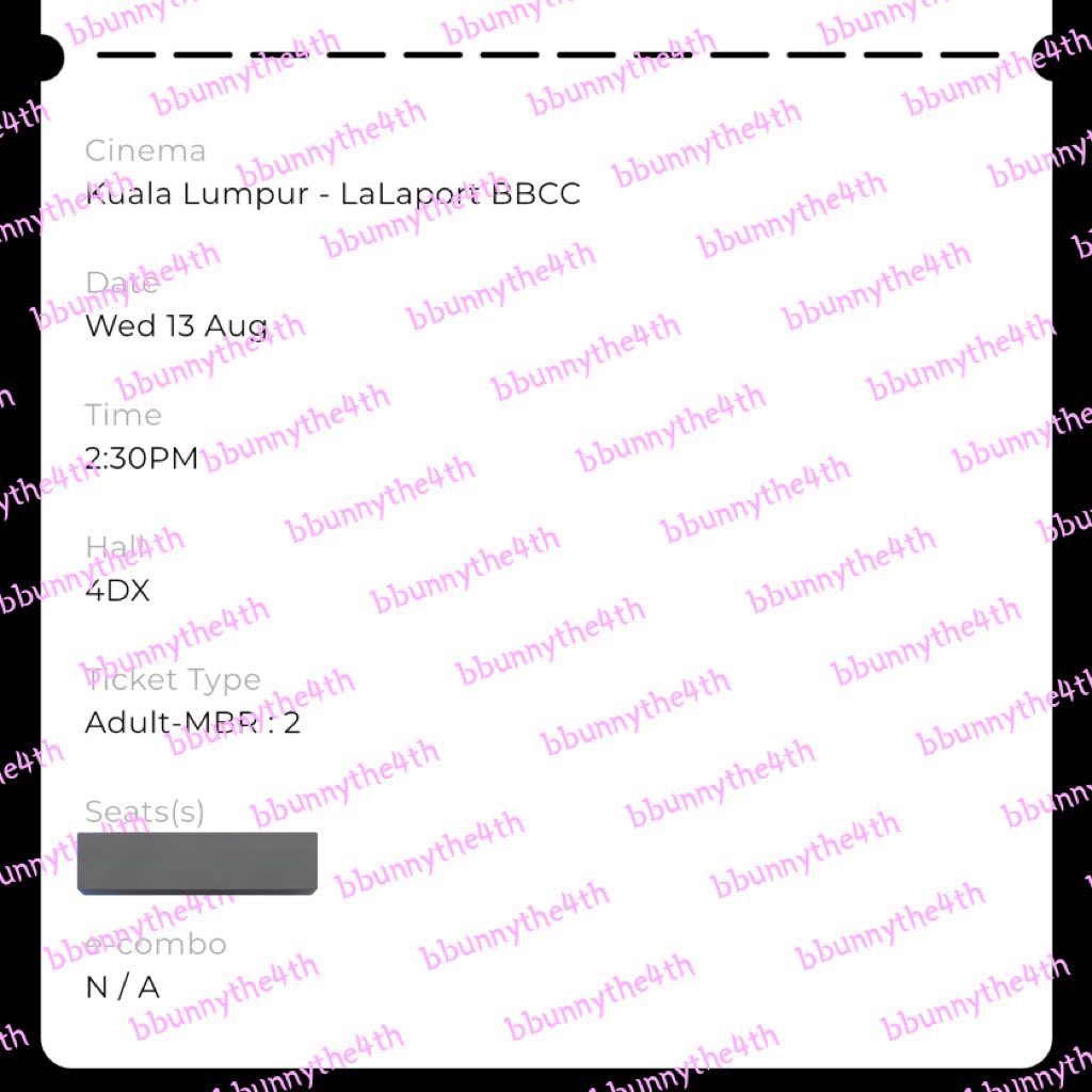 bbunnythe4th's tweet photo. HELP RT - DEMON SLAYER TICKET 
QUICK GIVEAWAY

LOCATION - LALAPORT GSC
TIME - 2:30PM
DATE - 13/08
TYPE OF HALL - 4DX
QTY - 2 TICKETS

RULES:
1. RT
2. LIKE
3. REPLY WITH YOUR FAV CHARACTER

 #DemonSlayerMY https://t.co/vGfU6nKhW2