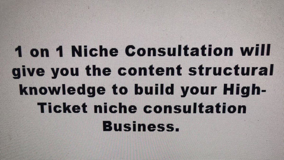 Don’t start a niche business and let it soak in the “generic marketing pool”, do this first so you know how to approach attraction marketing using little worked  strategy. Guaranteed for 90 days clubgold.co/high-ticket-ni…