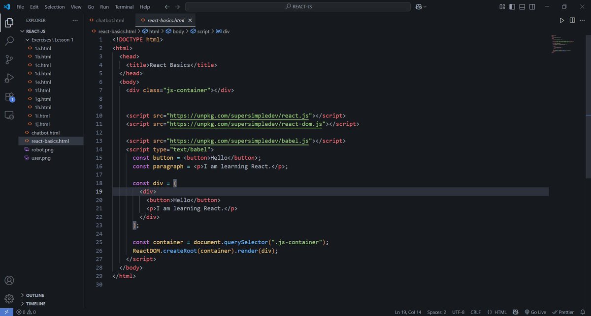 RishiPande15322's tweet image. Day 23/180  Of  #180DaysOfCode

Started learning React.js today!
Covered the basics: React DOM, JSX, Components, Props.
Also began working on a chatbot project to apply what I’m learning.

#softwaredeveloper #webdeveloper #css #buildinpublic