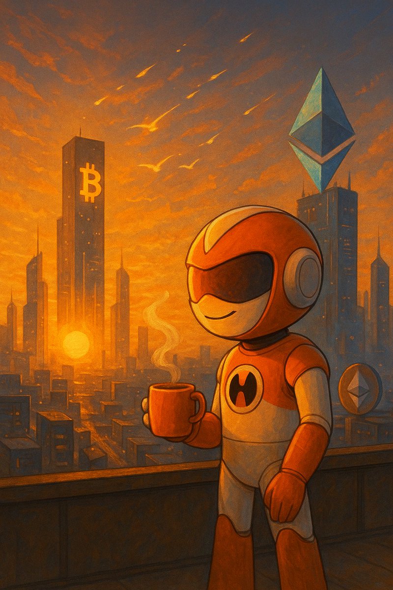 Sourav41695698's tweet photo. ☀️ GM from the Hemi-verse 🌐🧡
The sun is rising on a world where Bitcoin talks to Ethereum,
and yield flows without permission.
Grab your chai, sip the alpha — it’s a good day to
#BuildOnHemi 🫖⚡️
#GM #ProgrammableBitcoin #BTC #ETH https://t.co/stIQjRNfZI