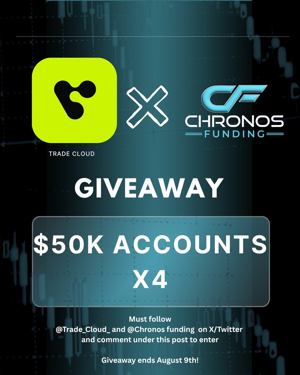 Trade Cloud (@trade_cloud_) on Twitter photo ๐ 200,000 GIVEAWAY ๐
Partnered with <a href="/ChronosFunding/">Chronos Funding</a>
To enter:
๐๐ผ Follow <a href="/Trade_Cloud_/">Trade Cloud</a> & <a href="/ChronosFunding/">Chronos Funding</a>
๐๐ผ Like, Retweet, tag 3 traders
๐๐ผ Join Trade Cloud Discord
discord.gg/v9EgGp8znB
๐๐ผ Join chronos finding Discord
discord.gg/mqRuuSr9ey
๐ธ winners Aug 9th! ๐ 200,000 GIVEAWAY ๐
Partnered with <a href="/ChronosFunding/">Chronos Funding</a>
To enter:
๐๐ผ Follow <a href="/Trade_Cloud_/">Trade Cloud</a> & <a href="/ChronosFunding/">Chronos Funding</a>
๐๐ผ Like, Retweet, tag 3 traders
๐๐ผ Join Trade Cloud Discord
discord.gg/v9EgGp8znB
๐๐ผ Join chronos finding Discord
discord.gg/mqRuuSr9ey
๐ธ winners Aug 9th!