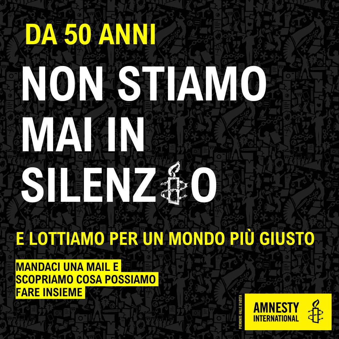 Amnesty International - Torino (@amnestytorino) on Twitter photo Dal 1975 <a href="/amnestyitalia/">Amnesty Italia</a> alza la voce per chiedere diritti e per educare all’uguaglianza e al rispetto.
Lottiamo per un mondo più giusto.
Contattaci e scopriamo cosa possiamo fare insieme:
➡️gr009<a href="/amnesty/">Amnesty International</a>.it
➡️gr238@amnesty.It
#Torino
@amnesty <a href="/AmnestyPiemonte/">Amnesty International - Piemonte VdA</a> <a href="/amnestyitalia/">Amnesty Italia</a> Dal 1975 <a href="/amnestyitalia/">Amnesty Italia</a> alza la voce per chiedere diritti e per educare all’uguaglianza e al rispetto.
Lottiamo per un mondo più giusto.
Contattaci e scopriamo cosa possiamo fare insieme:
➡️gr009<a href="/amnesty/">Amnesty International</a>.it
➡️gr238@amnesty.It
#Torino
@amnesty <a href="/AmnestyPiemonte/">Amnesty International - Piemonte VdA</a> <a href="/amnestyitalia/">Amnesty Italia</a>