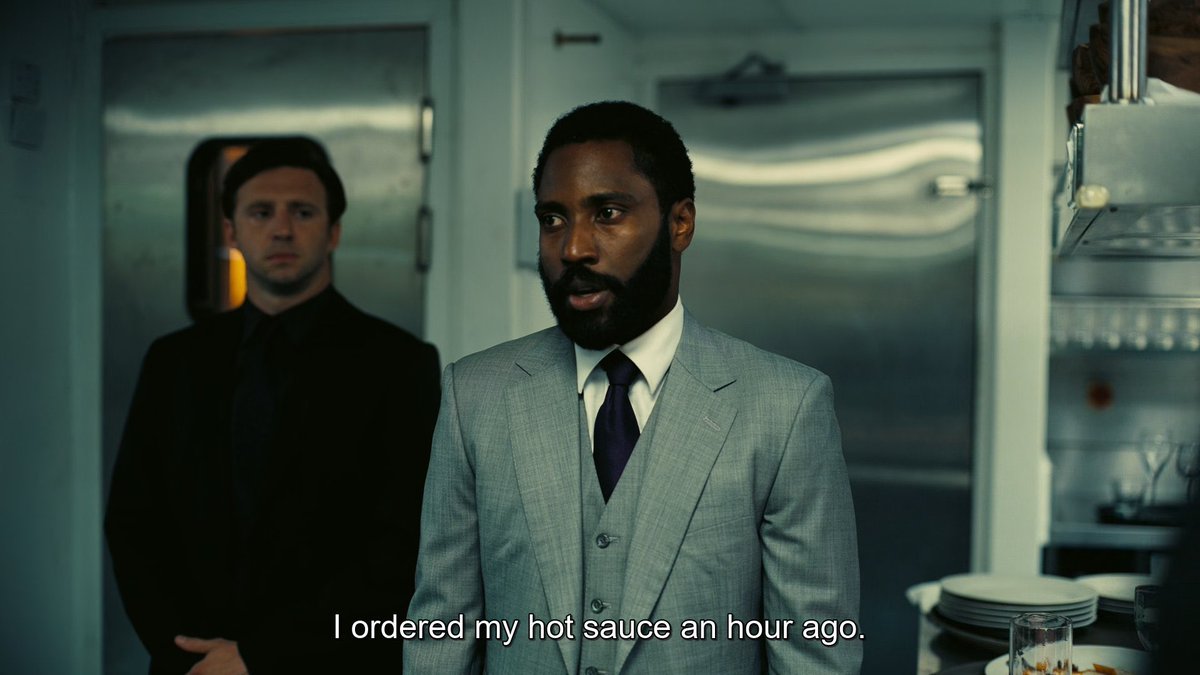 When did The Protagonist order his hot sauce? (@an_hour_ago) on Twitter photo 