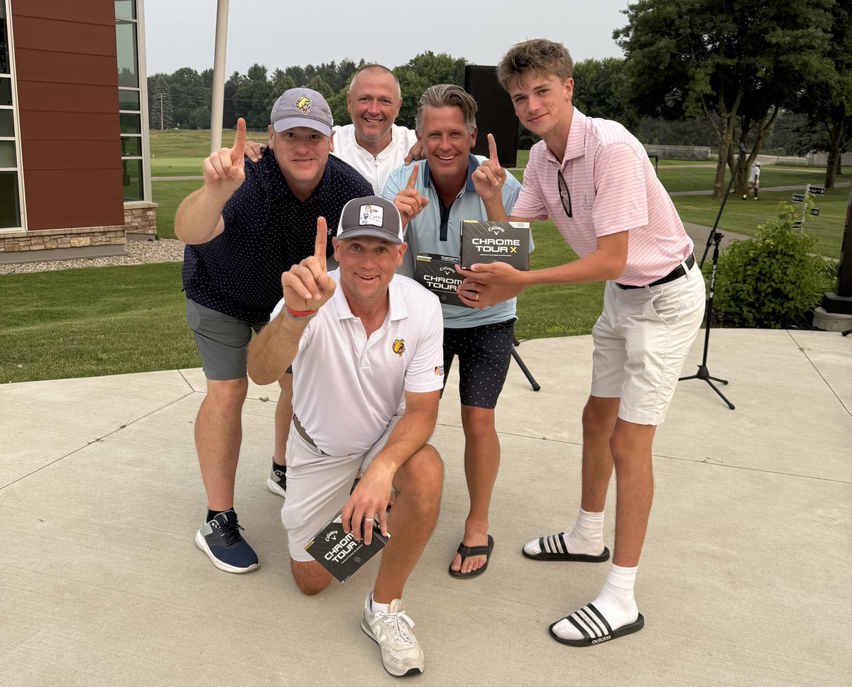bentleyrferris's tweet image. Awesome day! Our team won the sold out 42nd annual Ferris State Hockey outing on Saturday - coaches Jeff Blashill &amp;amp; Seth Appert, Tim Blashill, Teddy Blashill &amp;amp; myself. No doubt Teddy carried us!