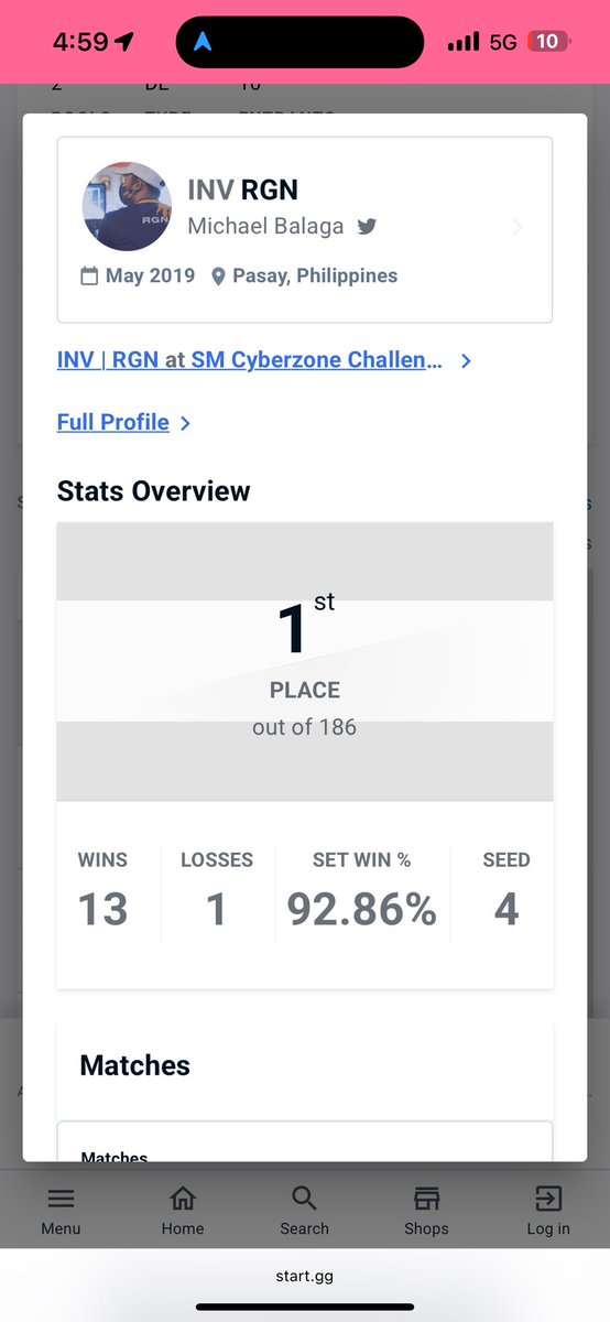 RGN_04's tweet photo. I won another major recent Dojo(96+)here in the Philippines! Very grateful for all the games 👌Almost 200 people joined and I lost so early in the lower bracket 😭 Good thing I climbed back up https://t.co/rXRnRKnPQa