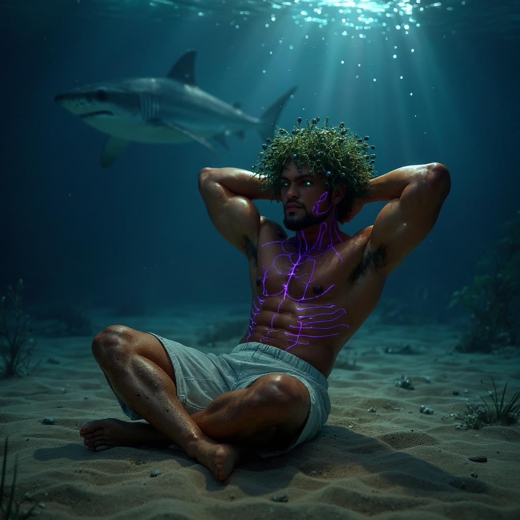 Underwater . Chilling. No pressure but the the seas. Just playing the set ups.