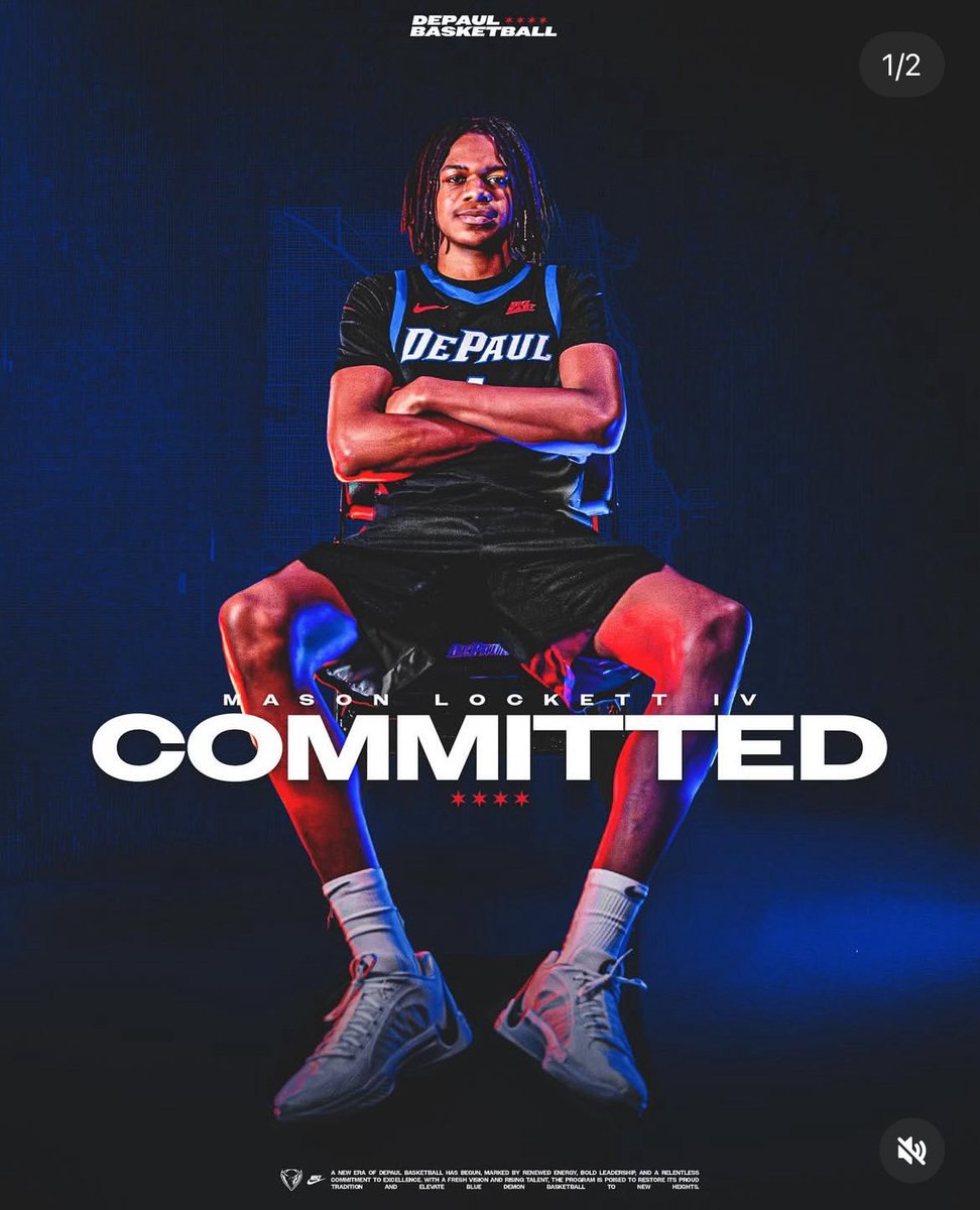 BREAKING: DePaul has landed a commitment from Oswego East guard Mason Lockett in the Class of 2026. 

The 6’5 3⭐️ guard held offers from UIC, Xavier, Loyola, and Minnesota among others.