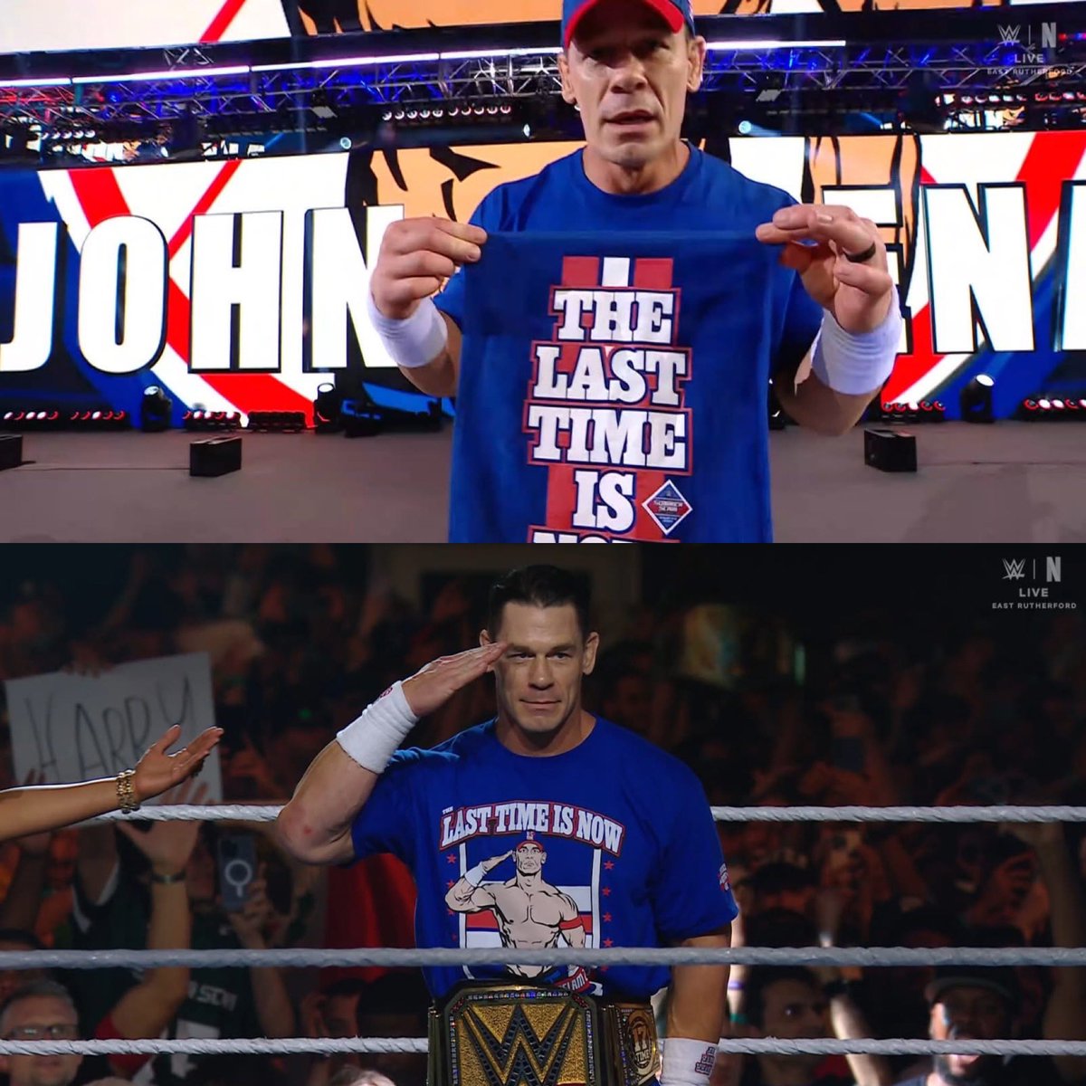 Llega a su último SummerSlam el nunca antes visto 17 veces Campeón Mundial, el Más Grande de Todos los Tiempos, el actual Campeón Mundial Indiscutible de la WWE, The Last Real Champion, John Cena.