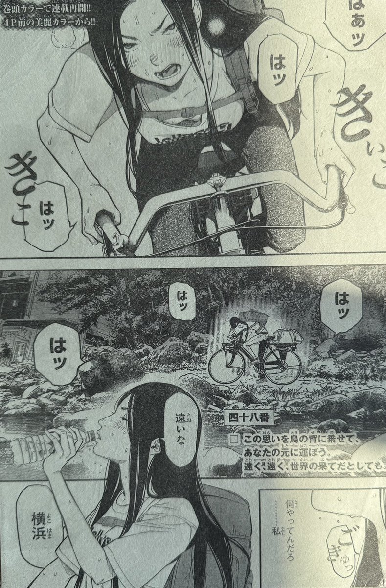 【8月6日水曜日は週マガ発売日!】『灰仭巫覡』四十八番巻頭カラーで連載再開!「この思いを鳥の背に乗せて、あなたの元に運ぼう。遠く、遠く、世界の果てだとしても。」(グレスタ)
#カイジンフゲキ