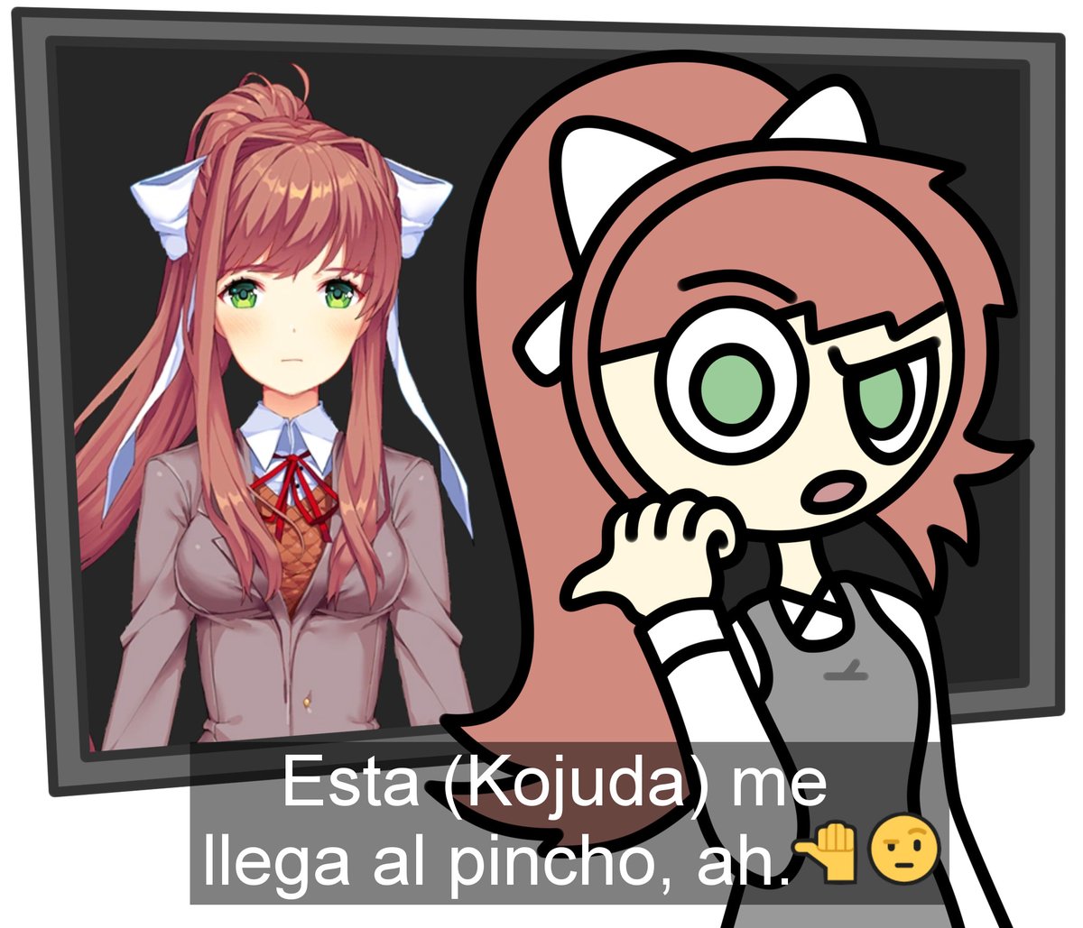 Esto no tiene nada que ver, pero me pareció curioso que Monica P-Club tuviera el mismo miedo existencial que Monika Prime xd

#ddlc #THEPCLUB