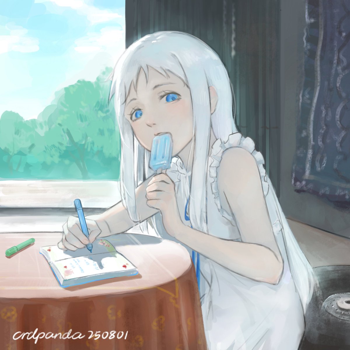 crdpandaaaaa's tweet photo. あの夏で待ってる

 #あの花めんま　#イラスト https://t.co/0ti7vjzeDp