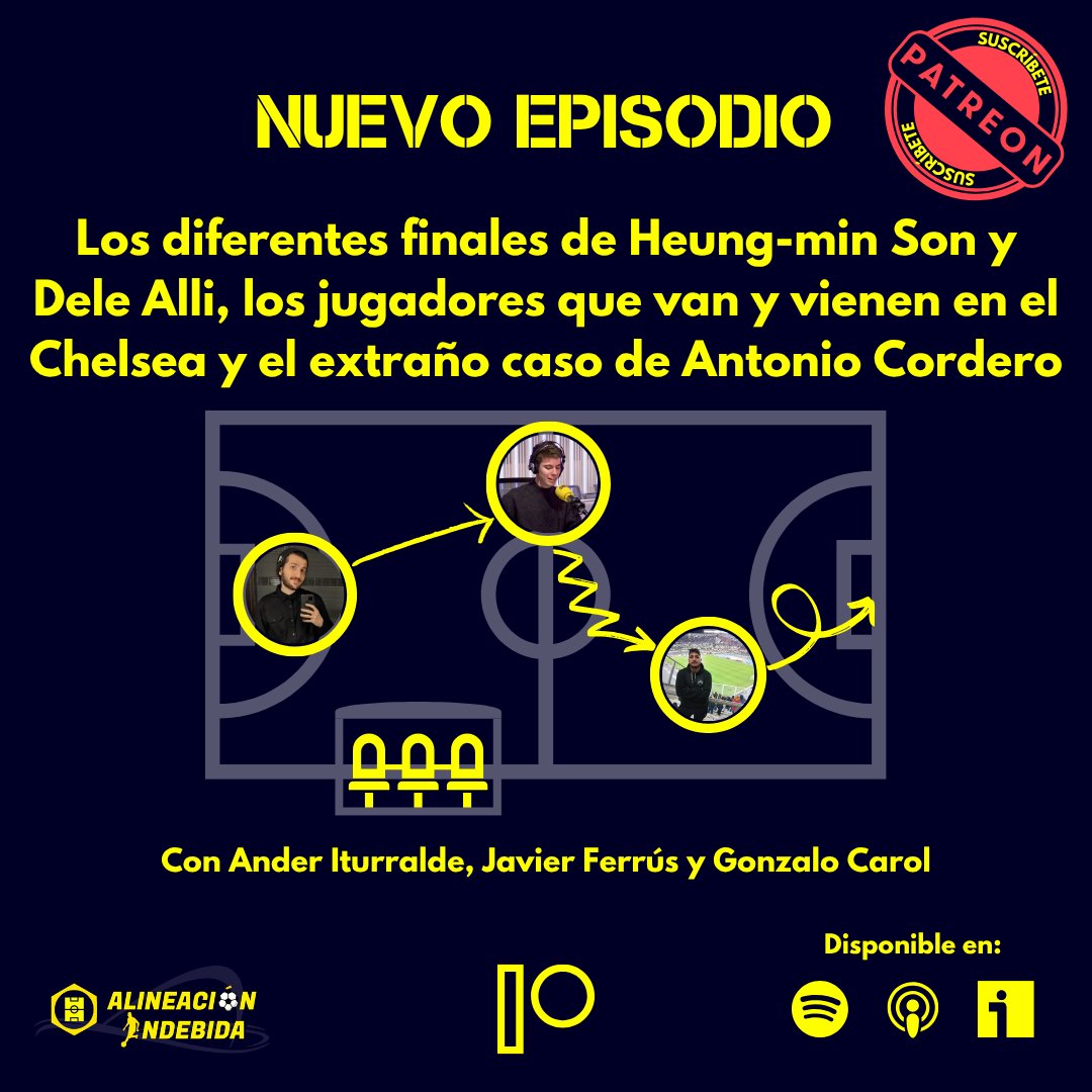 Ander Iturralde (@andershoffman) on Twitter photo 📝nuevo ep. de alineación indebida📝
Todos. Todos. Todos los fichajes de la últimas semana. Pero lo que es más importante, la *posibilidad* de que Alejandro Garnacho fiche por el Chelsea. Y lo de Ramsdale y Xhaka.
Con <a href="/_javierferrus/">Javier Ferrús</a> <a href="/gonzalocarol29/">Gonzalo Carol</a> y yo: open.spotify.com/episode/3UwvSN… 📝nuevo ep. de alineación indebida📝
Todos. Todos. Todos los fichajes de la últimas semana. Pero lo que es más importante, la *posibilidad* de que Alejandro Garnacho fiche por el Chelsea. Y lo de Ramsdale y Xhaka.
Con <a href="/_javierferrus/">Javier Ferrús</a> <a href="/gonzalocarol29/">Gonzalo Carol</a> y yo: open.spotify.com/episode/3UwvSN…