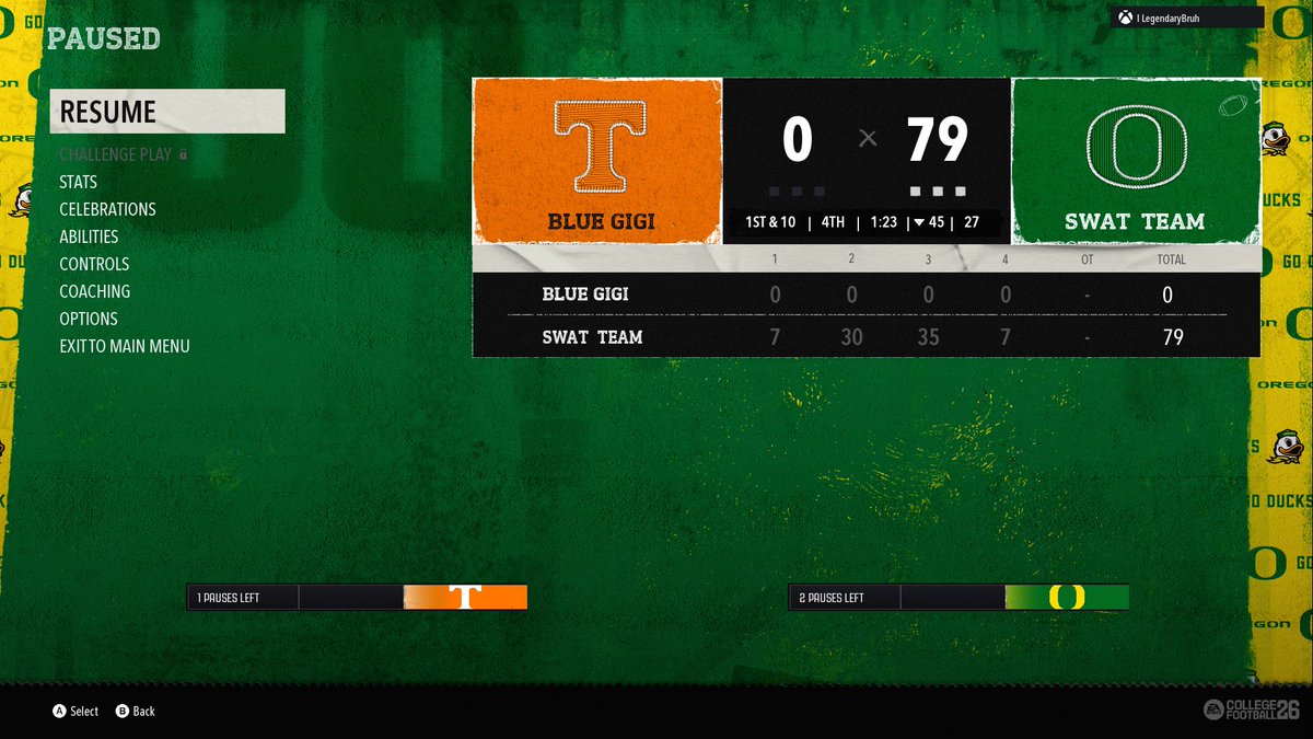 Just_beezy334's tweet photo. Losing this game to that “being to idle” glitch and buddy admitted to doing it 🤬🤬🤬@EASPORTS_CUT @EASPORTSCollege https://t.co/tVs9UiuaX9