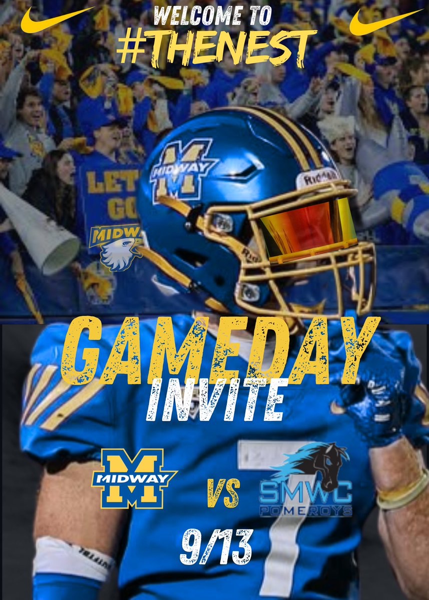 Shawn Hatcher (@shawnhatcher51) on Twitter photo After an amazing conversation, I’m excited to announce my GameDay Visit from <a href="/Coach__McKinley/">Michael McKinley</a> of <a href="/midway_sprint/">Midway University Sprint Football</a>.Thank you for the opportunity, I’m looking forward to experiencing the culture,and continuing to build our connection.
Let’s go Eagles! <a href="/coachklinck/">Coach Bobby Klinck🏈</a> <a href="/Sandite_FB/">Charles Page High School Football</a> After an amazing conversation, I’m excited to announce my GameDay Visit from <a href="/Coach__McKinley/">Michael McKinley</a> of <a href="/midway_sprint/">Midway University Sprint Football</a>.Thank you for the opportunity, I’m looking forward to experiencing the culture,and continuing to build our connection.
Let’s go Eagles! <a href="/coachklinck/">Coach Bobby Klinck🏈</a> <a href="/Sandite_FB/">Charles Page High School Football</a>