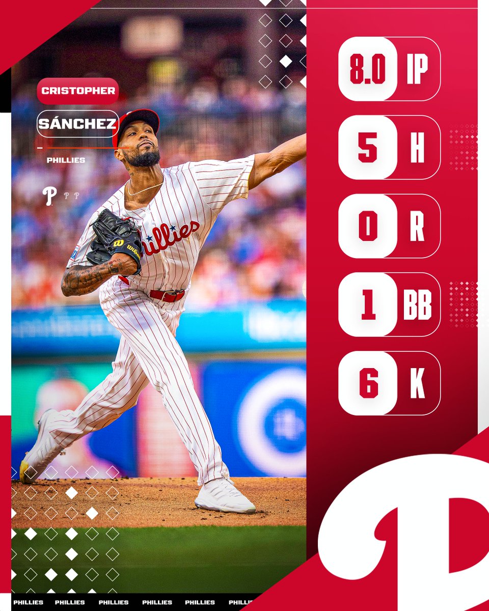 MLB's tweet image. Cristopher Sánchez had everything working tonight 👏